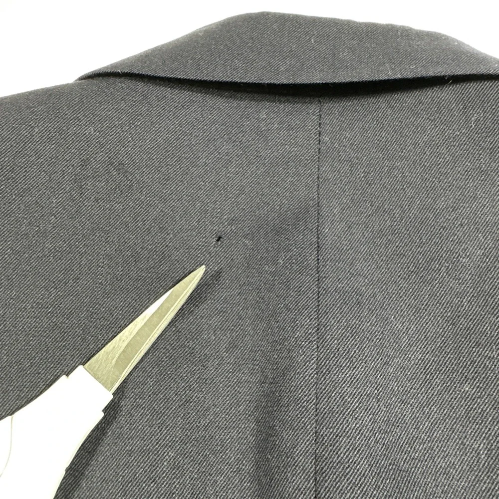 VTG 90s Pierre Cardin‎ Men 100% Wool USA Made Double Breasted Blazer Jacket Navy